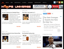 Tablet Screenshot of hoopsuniverse.net